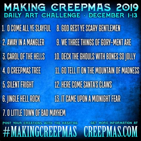 CALLING ALL CREEPERS FOR CREEPMAS 2019! BADGES & #MAKINGCREEPMAS PROMPTS: READY! - Cult of the ...