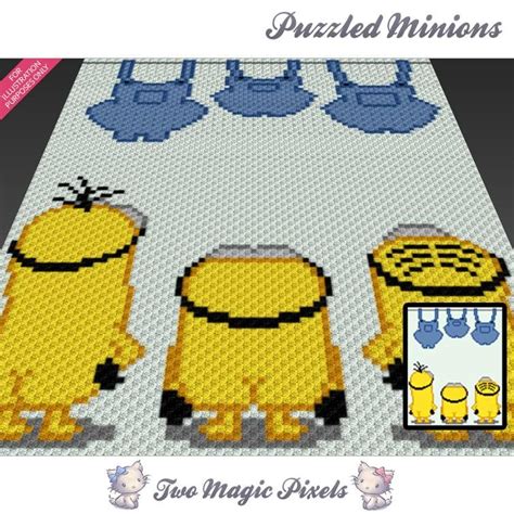 Puzzled Minions C2C Crochet Graph | Craftsy | Minion crochet, Crochet ...