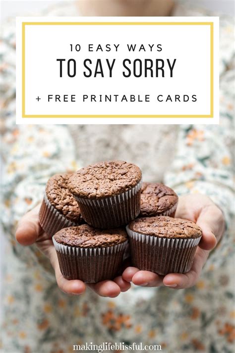 Free Printable Apology Cards - Free Printable