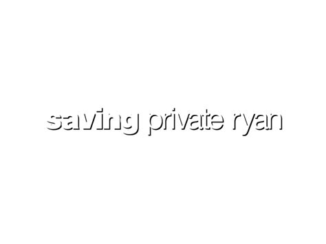 Saving Private Ryan Logo PNG Transparent & SVG Vector - Freebie Supply