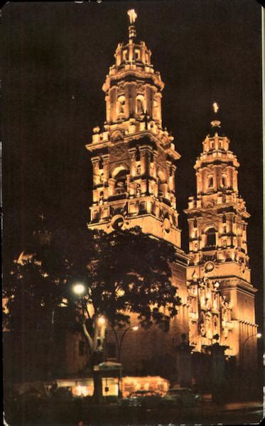 Cathedral, Night View Morelia, Mexico