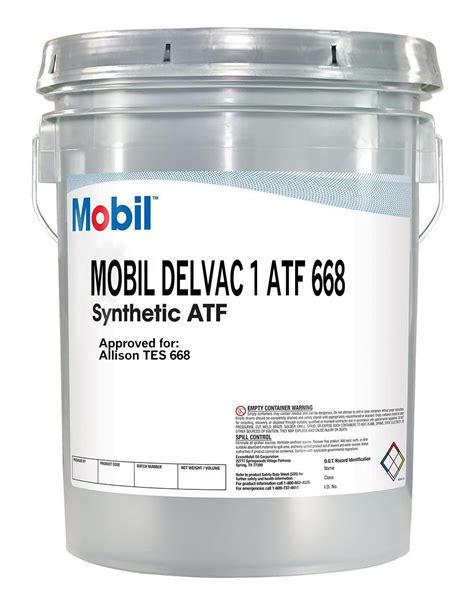 Amazon.com: Mobil Delvac 1 ATF 668, 5 Gal. Pail : Automotive