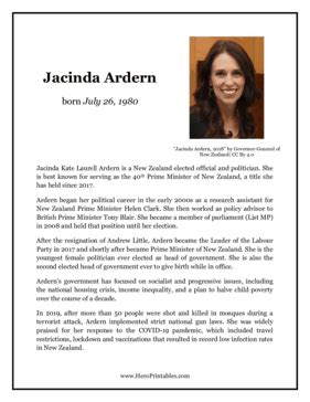 Jacinda Ardern Hero Biography