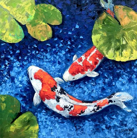 Duong Ngoc Son | Asian Art | Lucky Koi Fish 01-DNS