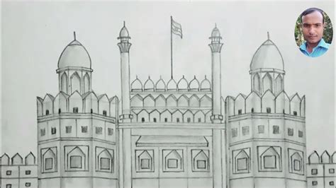 How To Draw Easy Red Fort Pencil Drawing By Kids Step By Step – Otosection