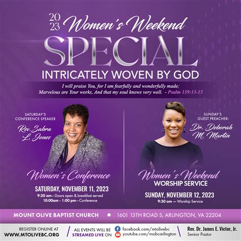 Women's Conference at Mount Olive Baptist Church | Eventnoire