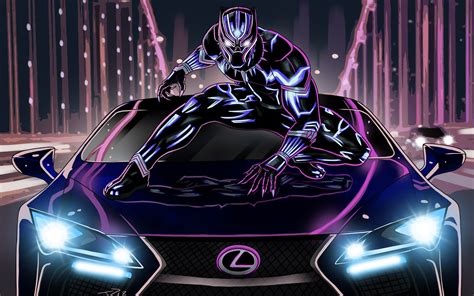 Black Panther on Lexus LC500 Wallpapers | HD Wallpapers