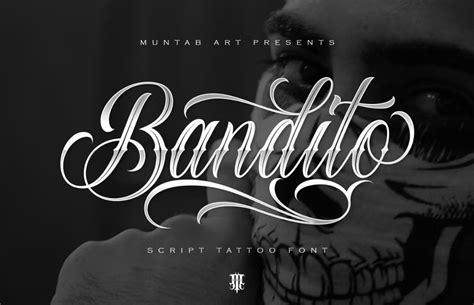 Bold Cursive Tattoo Fonts