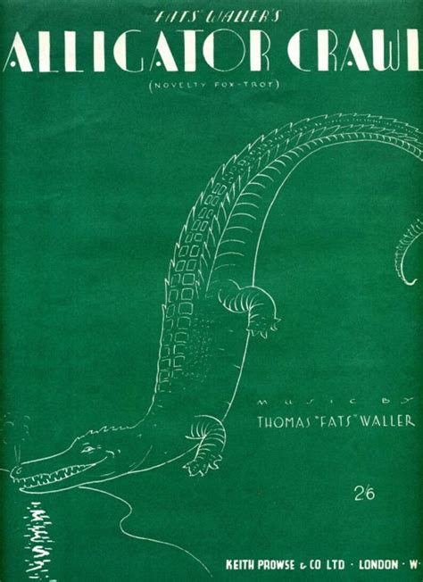 Alligator Crawl. Fats Waller. Piano. Sheet Music Instant | Etsy