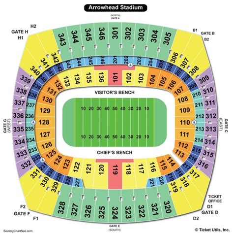 Geha Field At Arrowhead Stadium Seating Chart