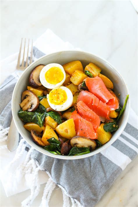 Smoked Salmon Power Breakfast Bowl - Filling Breakfast - Zen & Spice