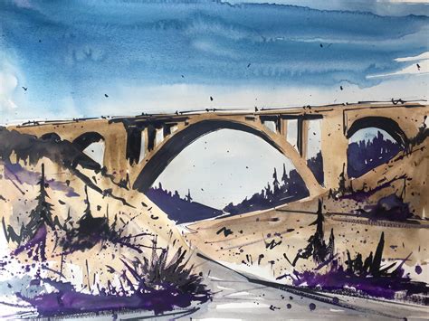 Old bridge. Watercolor. 30x40cm. : r/Art