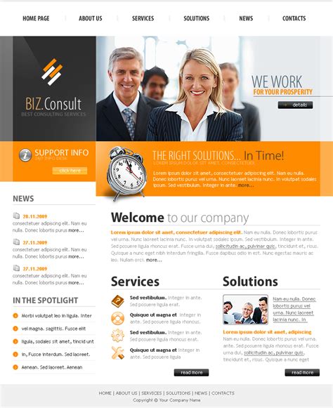 It Consulting Company Website Template