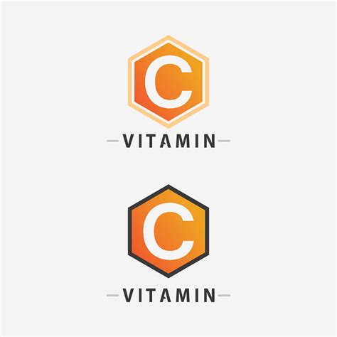 vitamin c logo vector design vector icon health nutrition 38545602 ...