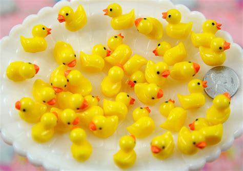Rubber Duckies 18mm Tiny Adorable Miniature Rubber Ducky | Etsy