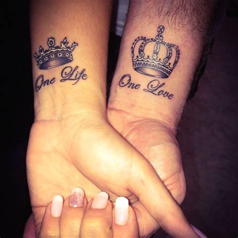 One love, One life tattoo couple | Friend tattoos, Hand tattoos for ...