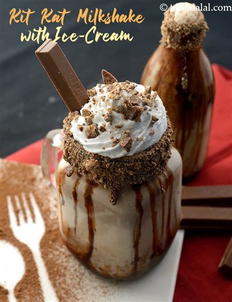 kit kat milkshake recipe | Indian kit kat milkshake with ice cream ...