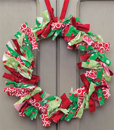 Fabric Wreath at Joann.com | Fabric wreath, Christmas crafts, Handmade wreaths