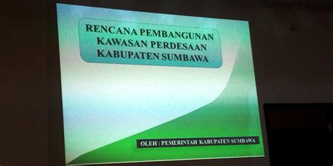 Sumbawa Kembangkan Kawasan Perdesaan “JASAPRIMA” - Samawa Rea