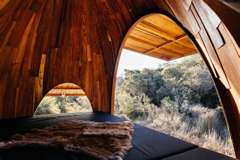 New Tasmanian bushwalking huts have roots in Aboriginal design