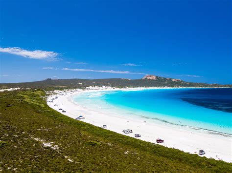 Australiens weißester Strand, Lucky Bay, ist gleichzeitig einer der idyllischsten in ...