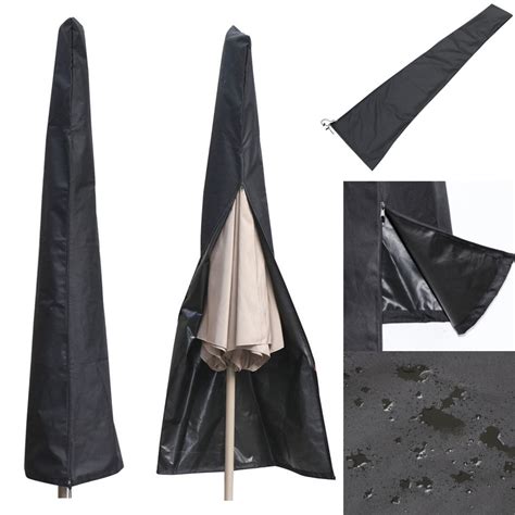 Waterproof Patio Outdoor Umbrella Protective Canopy Cover Bag Fit 6ft to 11ft,Black - Walmart ...