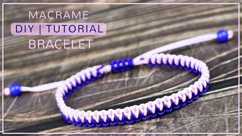 Lark's Head Knot Variation Bracelet | Easy Macrame Bracelet Tutorial Step by Step A095 - YouTube