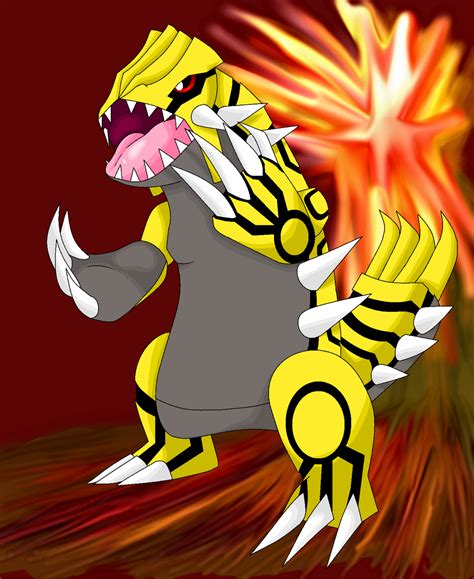 :RQ: Shiny Groudon by OmegaSam7890 on DeviantArt