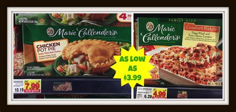 Marie Callender's Family Size Entrees as low as $3.99 at Kroger!! - Kroger Krazy