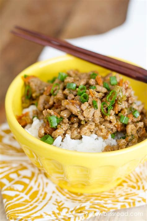 Teriyaki Turkey Rice Bowl | Easy Ground Turkey Recipe