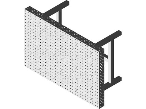 4x4 3D Welding Table DXF File | Welding Table Plans With Rulers | Welding Fixture Table | 3D ...