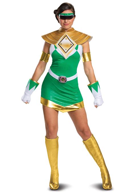 Disfraz de Green Green Ranger de Women’s Power Rangers Deluxe Multicolor