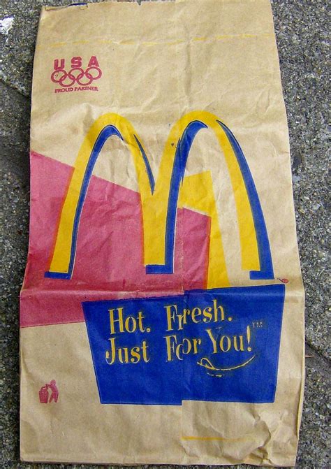 McDonalds bag - Hot Fresh Just For You - 2000 | Mcdonalds, Vintage ads ...