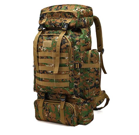 70L Large Camping Hiking Backpack Tactical Military Molle Rucksack Best Offer for ⋆ OutdoorFull.com