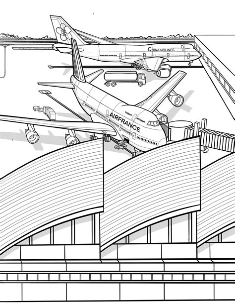 China Airlines, Boeing 747 Sp, Jumbo 747, Coloring Sheets, Colouring ...