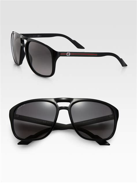 Gucci Acetate Aviator Sunglasses in Blue for Men - Lyst