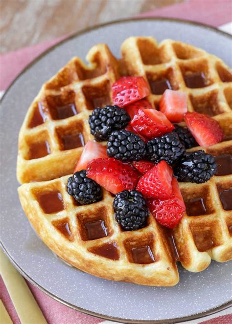 Homemade Belgian Waffles {+VIDEO} | Lil' Luna