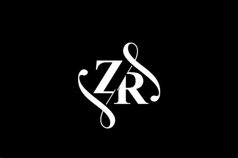 ZR Monogram Logo Design V6 Graphic by Greenlines Studios · Creative Fabrica