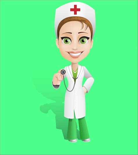 Premium Vector | Female doctor illustration new character
