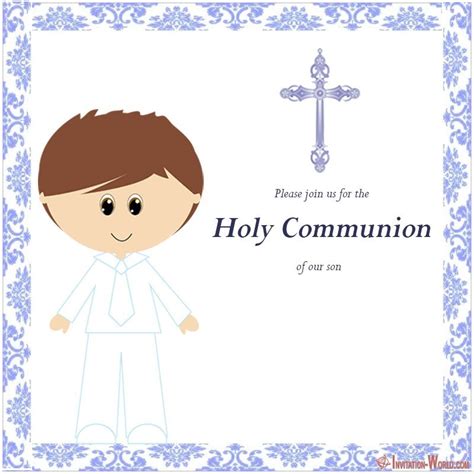 First Communion Invitation Cards - Invitation World