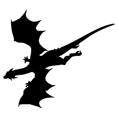 Aliexpress.com : Buy 15.2*13.3CM Flying Dragon Silhouette Creative Car Stickers Vinyl Car ...