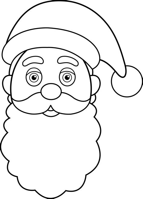 Fajarv: Santa Claus Face Images For Drawing