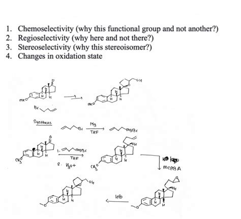 Solved 1. Chemoselectivity (why this functional group and | Chegg.com