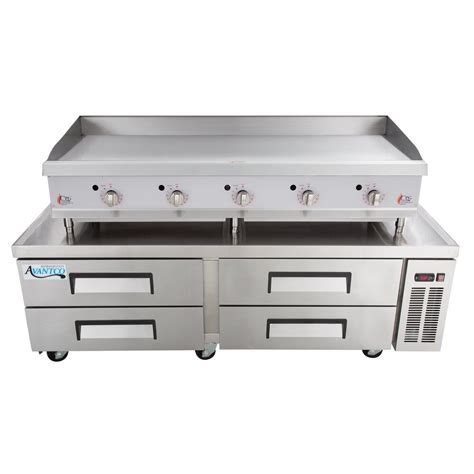 Cooking Performance Group 60GTRBNL 60" Gas Countertop Griddle with Thermostatic Controls and 72 ...