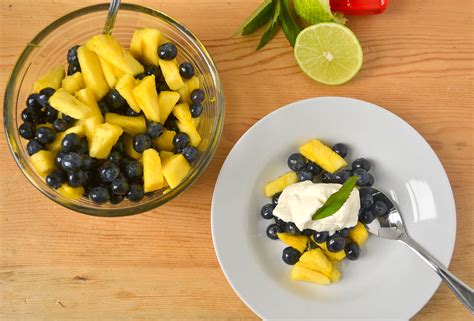 Pineapple and Blueberry Fruit Salad