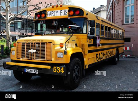 Party Limo Bus, original U.S. school bus converted into a party ...