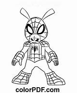 Spider Ham – Coloring Pages And Books In PDF  Spiderman coloring sketch template