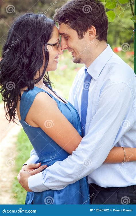 Cute Couple Sharing A Romantic Intimate Moment Stock Photography - Image: 12526902