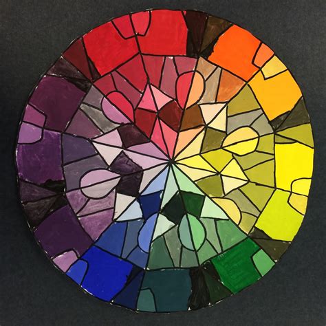 Mrs. Wille's Art Room: Advanced Art color wheel kaleidoscopes