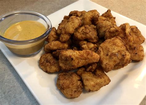 [Homemade] Alligator bites with a vinegar-mustard-based dipping sauce # ...